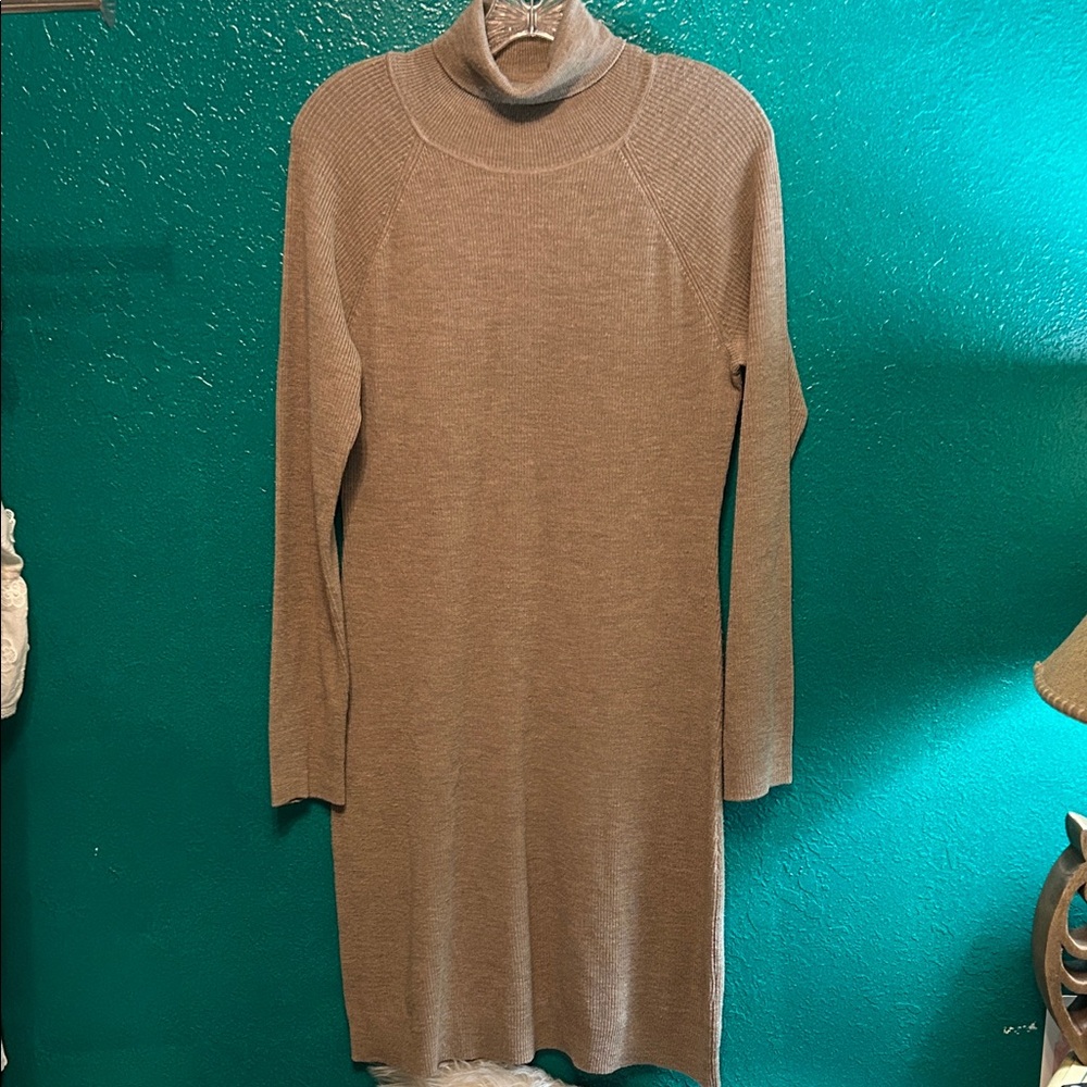 Garnet Hill wool Turtleneck Sweater Dress